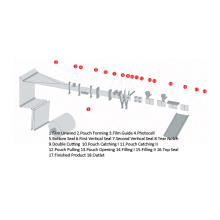 WHS-180D Standard Horizontal Packager in duplex mode for flat pouch