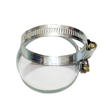 0.8mm Thick Adjustable Automotive Hose Clamp - Galvanized Carbon Steel