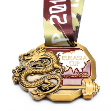 Custom Russia Weightlifting Race Medals