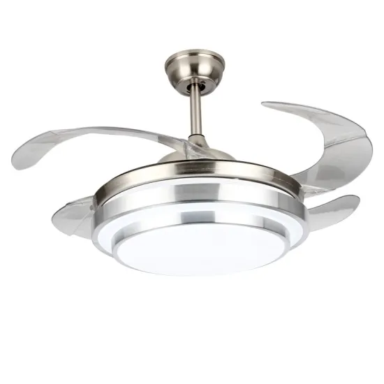 110V Remote Controlled Ceiling Fan with Light - Chandelier Combo Lighting