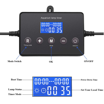 Timer de controlador de escurecimento de luz LED inteligente