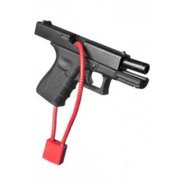 Bloqueio de cabo de pistola de 15 polegadas com cadeado com chave