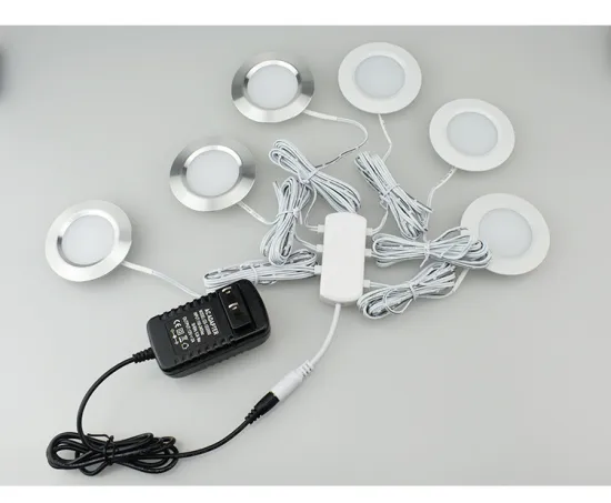 12V Mini Downlight LED Cabinet Puck Light Kit - 6Pack for Wardrobe or Surface Mount