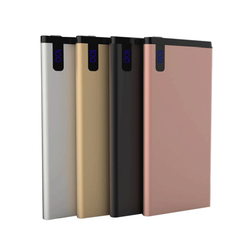 slim 10000mah power bank with led display