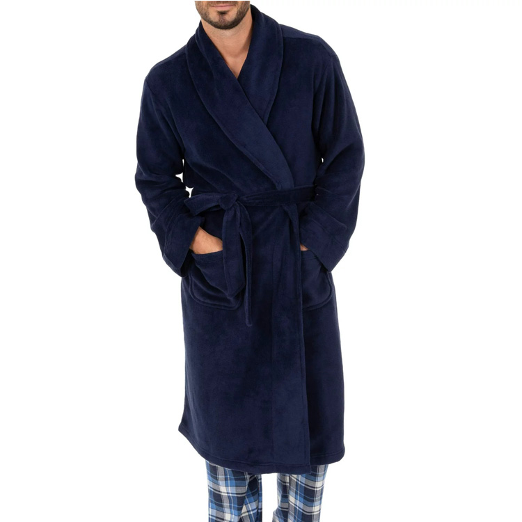 shawl collar bathrobe 