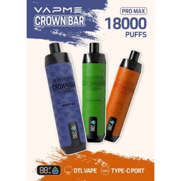 Toptan Vapme Crown Bar 18000 Pro Max Discoable Vape Pod