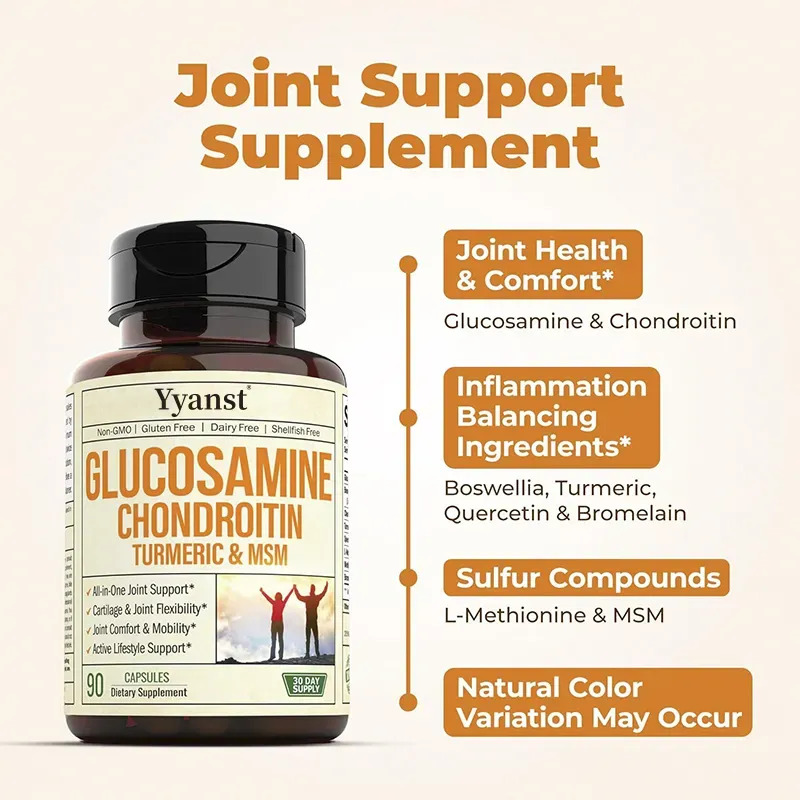 Joint Health & Comfort: OEM/ODM Glucosamine Chondroitin Turmeric Capsules for Sports Performance