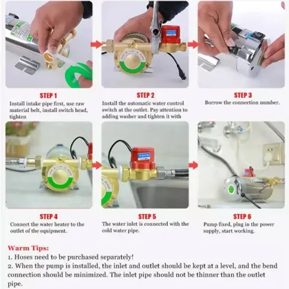 Domestic Water Booster, Electric Irrigation Pump, and Water Heater with Pump Booster: 220V, 50Hz, 2860R/min