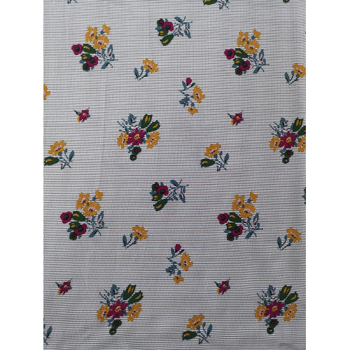 Textur Blomst Rayon Voile 60S Tryckväv