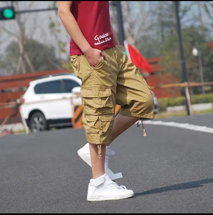 OEM Fashion Large Size Cargo Seven-Cent Pants Customization