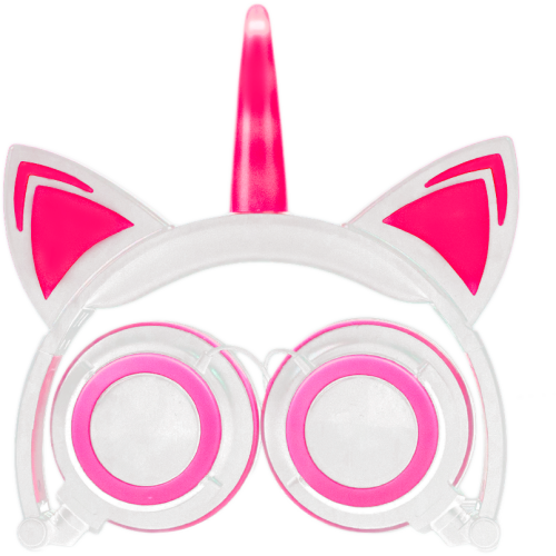 Glowing Unicorn Cat Ear LED Adjustable Lipat Headphone