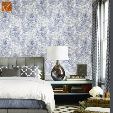 new fashion classic Paisley pattern design wallpapers in pvc vinyl material
