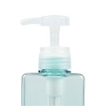 Blue square shape 450ml empty shampoo bottles dispenser