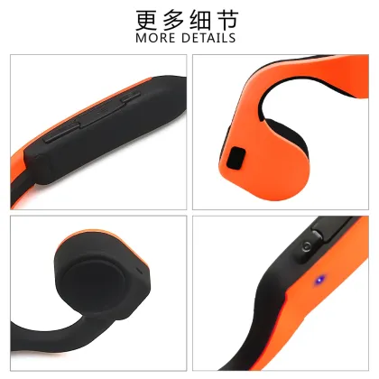 Newest Fashion Neckband Wireless Bone Conduction Headphones Running/ Sports Bluetooth