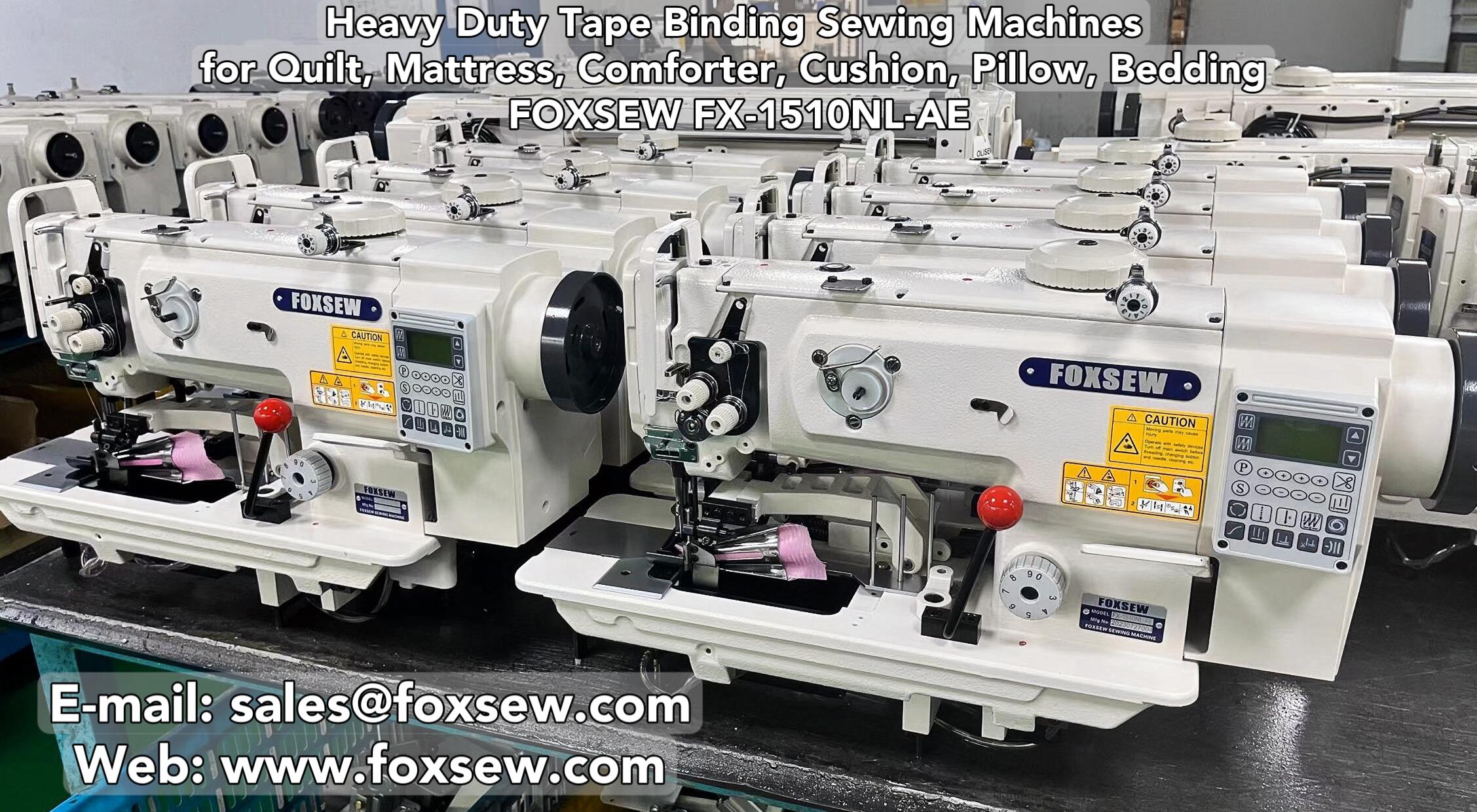 Heavy Duty Tape Binding Sewing Machines for Mattress Quilts Comformers FOXSEW FX-1510NL-AE -2