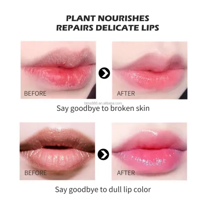 Custom Logo Temperature Color Changing Flower Lip Balm