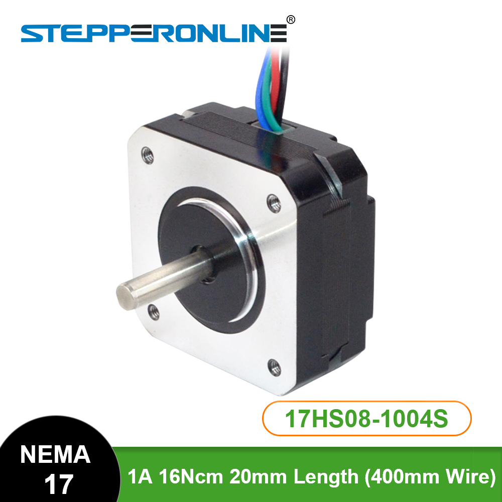 Nema 17 Stepper Motor 17HS08-1004S 20mm 1A 16Ncm(22.6oz.in) 42 Motor Nema17 Stepper 4-lead for DIY 3D Printer CNC XYZ