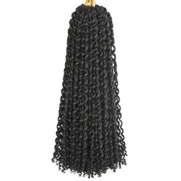 High Temperature Fiber Synthetic Crochet Water Wave Ombre Braiding Hair For Passionate Twist