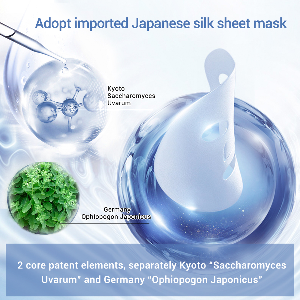 LANBENA Facial Mask Serum Sheet Mask Acne Treatment Shrink Pore VC Whitening Hyaluronic Acid Moisturizer Anti Acne Oil Control