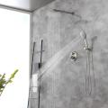 SHAMANDA Brushed Nickel Wall Mount Shower Set