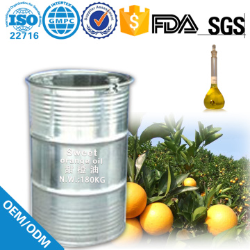 Fornecimento de fábrica óleo essencial de laranja doce 100% puro