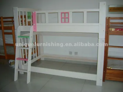 children wood bunk bed