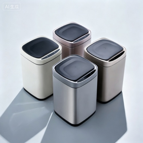 Smart Induction Trash Can Large Capacity Stainless Steel