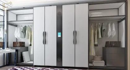 Aluminium profiles 85mm type B louver wardrobe door