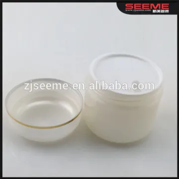 Round empty pearl white PP cream jar 100g