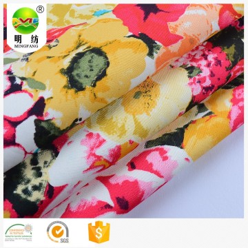 shaoxing textile cotton printed falda women fabric for apparel