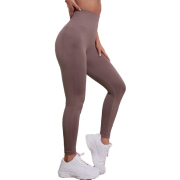 Seamless and Breathable High Quality Women's Yoga Pants - OEM Fitness Cropped Elastic Sports Pants
