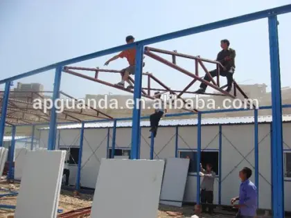 Color plate housing with Rockwool interlayer Flame-retardant materials