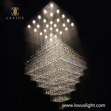 2022 popular k9 crystal custom villa living room chandelier personality creative new decorative modern chandelier