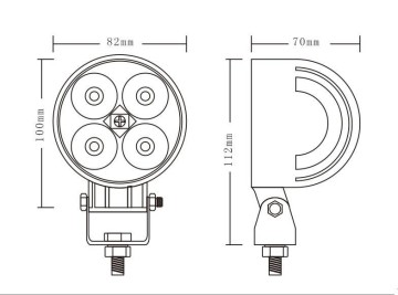 Wholesale Price!!12W LED Work Light round, Driving Light ,LED work lamp
