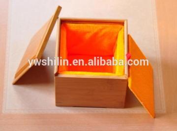 newest bamboo jewelry box with foam insert