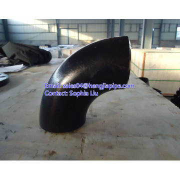 black painting carbon steel butt weld seamless elbow