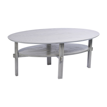 Oval Wood Coffee Table