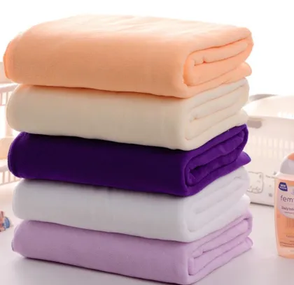 Beach towel microfiber solid color bath towel