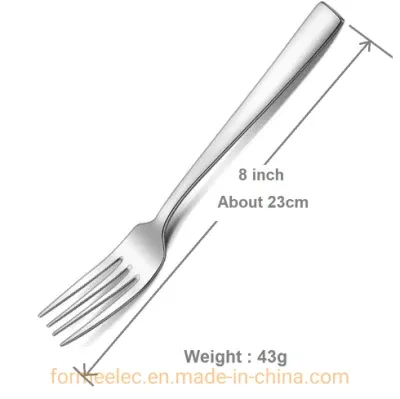 Dessert Fork Restaurant Hotel 8 Inch Dinner Fork Stainless Steel Steak Knife and Fork