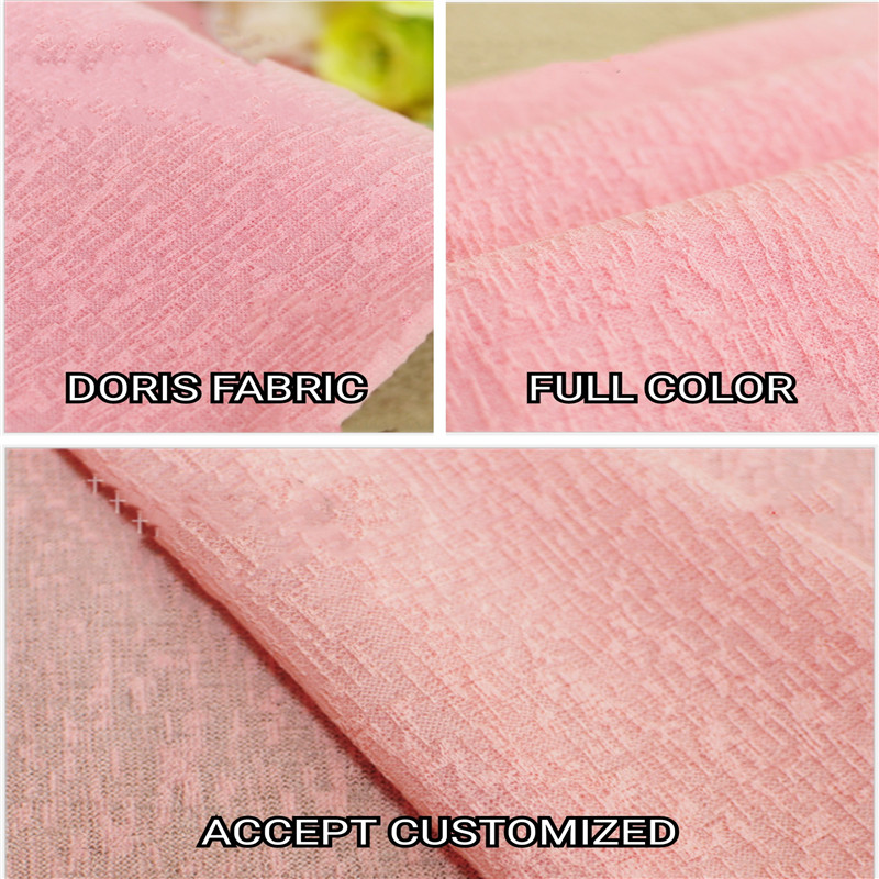 Breathable Pink Doris Cloth Jacquard Knitting Fabrics (2)