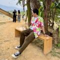 Colorful Hawaiian shirt with large floral pattern