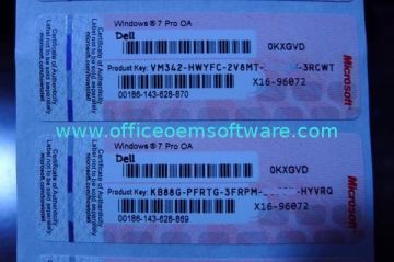 High Quality Dell Windows 7 Original Upgrade Pro Dell Pink Coa Label / Key Sticker