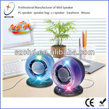 The most popular 3.5mm Aux Color Changing Portable Mono Speaker