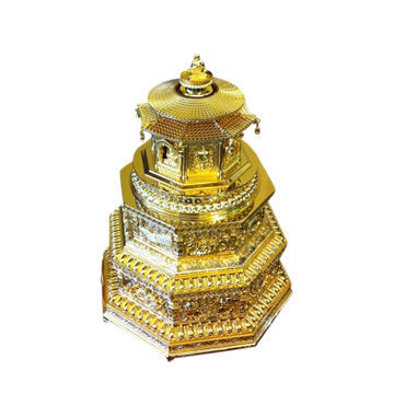Religious gold tower trophy