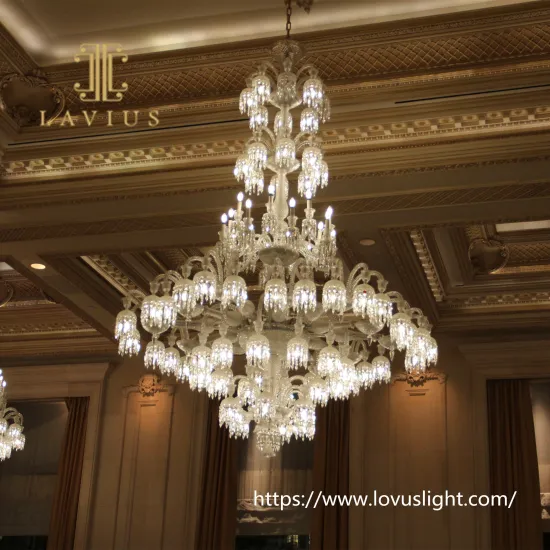 Creative unique jellyfish shape crystal chandelier for hotel lobby High luxury style pendant light