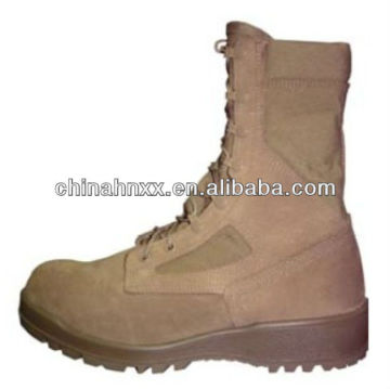 Suede cow leather Combat boot