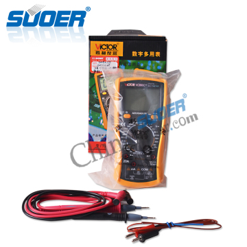 Suoer Low Price Digital Multimeter LCD Display Multimeter with CE