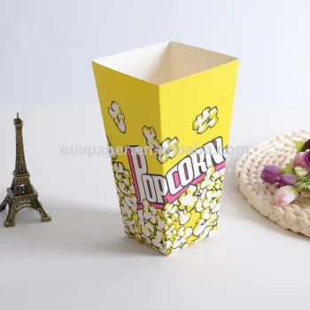 High quality custom paper pop corn box with logo