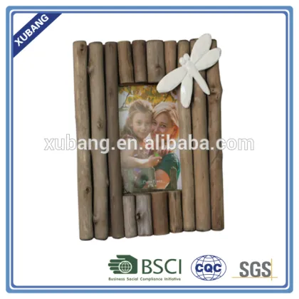 Wholesale hot promotion driftWood Photo frame with bird 5*7"