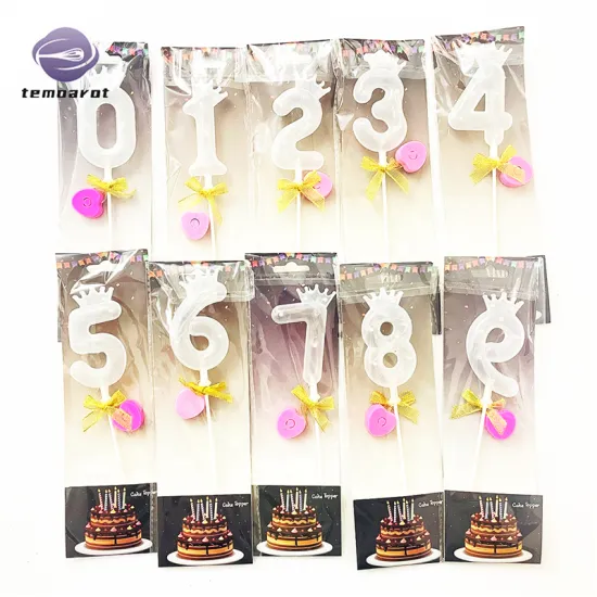 Wholesale LED Numbers Cake Topper 0-9 for Wedding and Birthday Decorations